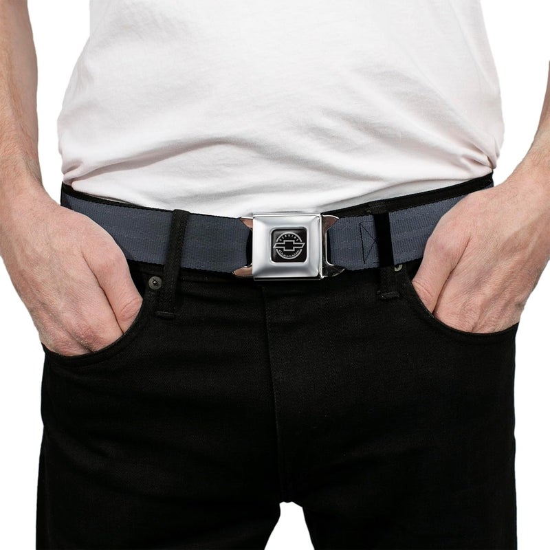 Buckle Down Buckle-Down Seatbelt Belt - Black - 1.0" Wide - Adjustable 20-36 Inches - Image 3