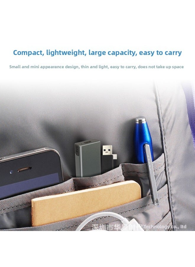 Generic M.2 Solid State Hard Disk Box NVMe/NGFF Dual Protocol USB3.1Type-c Aluminum Alloy SSD Mobile Hard Disk Box-Color:Black Dual Protocol Two-in-one Line 9210B Chip  - Image 3