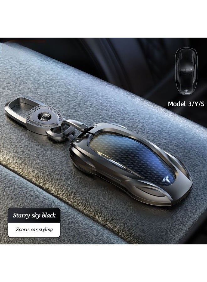 Tesla Suitable for Tesla card keys, model 3_Y_S_X updated version car metal protective cover, high-end car key protective cover - Image 1