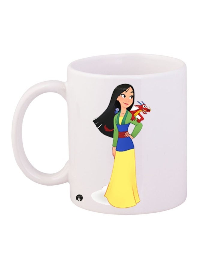 RYN Printed Coffee Mug White/Red/Yellow