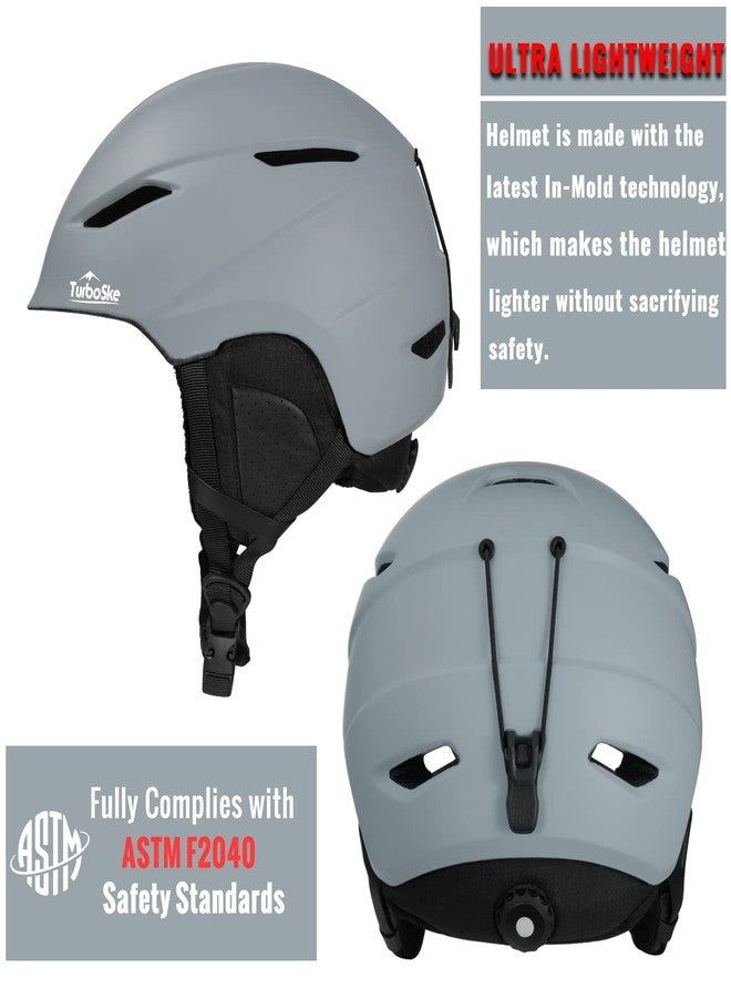 TurboSke Ski Helmet, Snowboard Helmet Snow Sports Helmet, Audio Compatible and Lightweight, ASTM Certified Helmet for Men, Women and Youth - Image 2