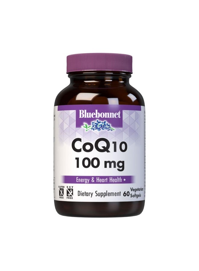 Bluebonnet CoQ-10 Vegetarian Softgels, 100 mg, 60 Count - Image 1