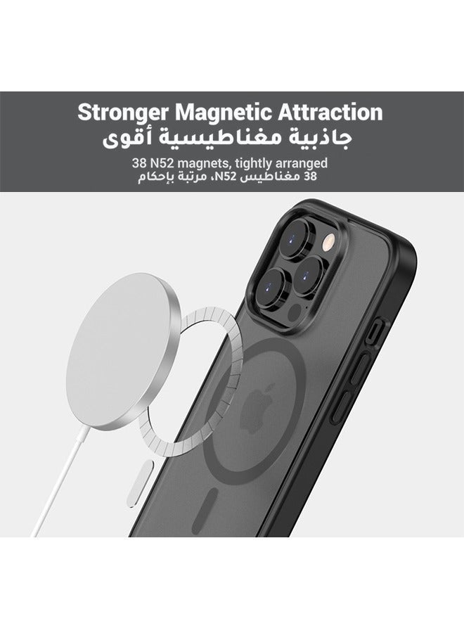 TEAM LUXURY iPhone 14 Pro Max Magsafe Case Supports Magnetic Wireless Charging【Shockproof Military-Grade Protection】Anti-Fingerprints Anti-Scratch, Slim Never Yellowing Magnetic iPhone 14 Pro Max Back Cover  - Image 3