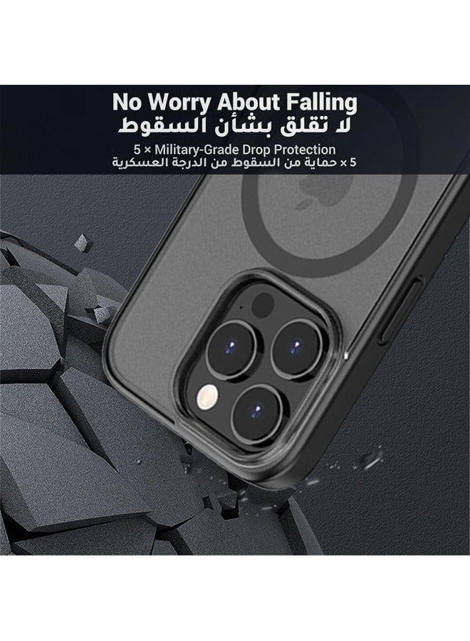 TEAM LUXURY iPhone 14 Pro Max Magsafe Case Supports Magnetic Wireless Charging【Shockproof Military-Grade Protection】Anti-Fingerprints Anti-Scratch, Slim Never Yellowing Magnetic iPhone 14 Pro Max Back Cover  - Image 5