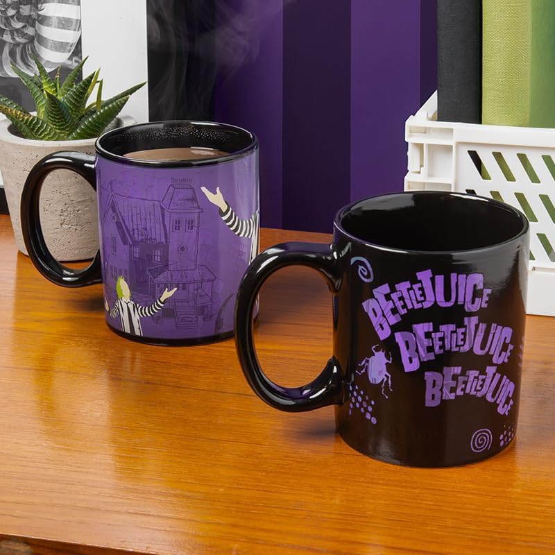 Paladone Beetlejuice Heat Changing Mug  Officially Licensed Horror Movie Merch Ceramic Coffee Cup 10 oz - Image 5