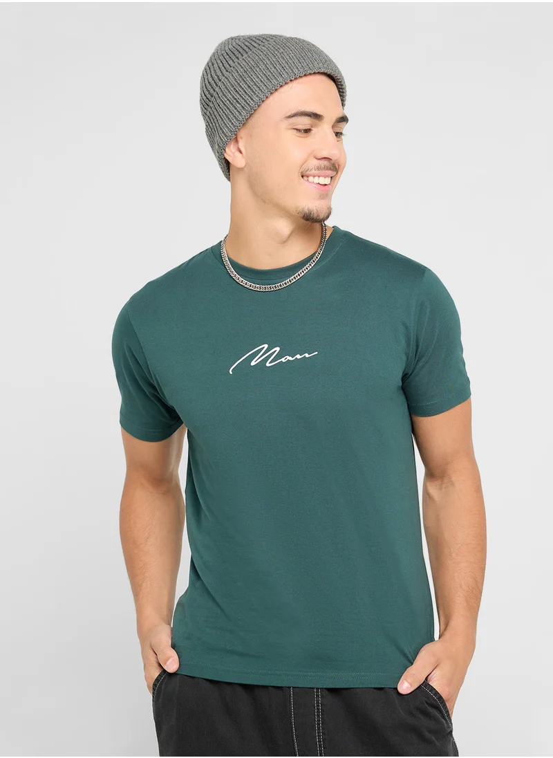 Seventy Five Basics Printed T-Shirt