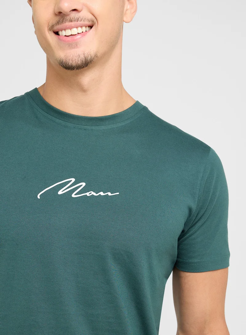 Seventy Five Basics Printed T-Shirt