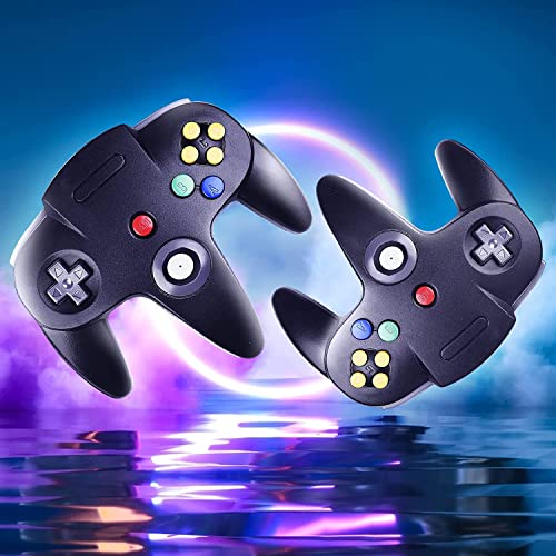 Burcica Classic 64 Wired Controller Joystick for N64 Game System N64 Console 2Packs Black - Image 3