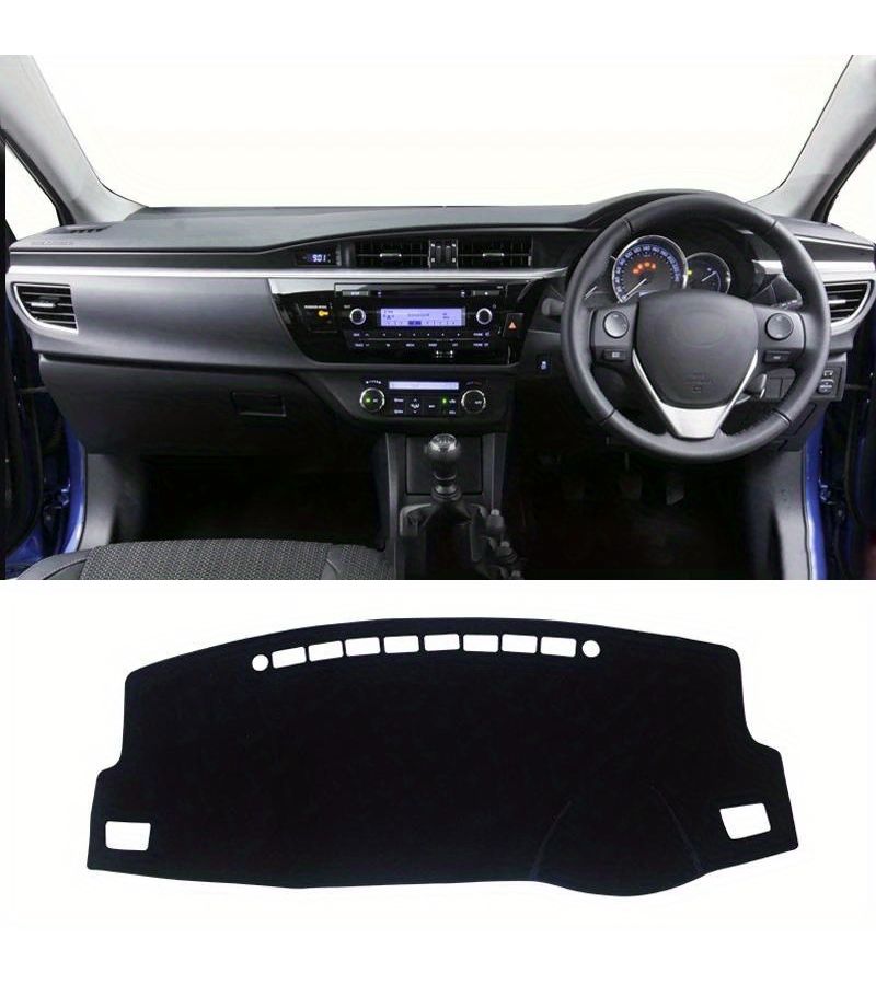For Toyota Corolla E180 E150 2014 2015 2016 2017 2018 RHD Dashboard Cover Mat UV Protection Anti Skid Car Mat Black - Image 5