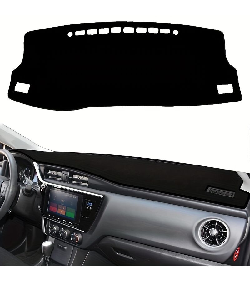 For Toyota Corolla E180 E150 2014 2015 2016 2017 2018 RHD Dashboard Cover Mat UV Protection Anti Skid Car Mat Black - Image 4