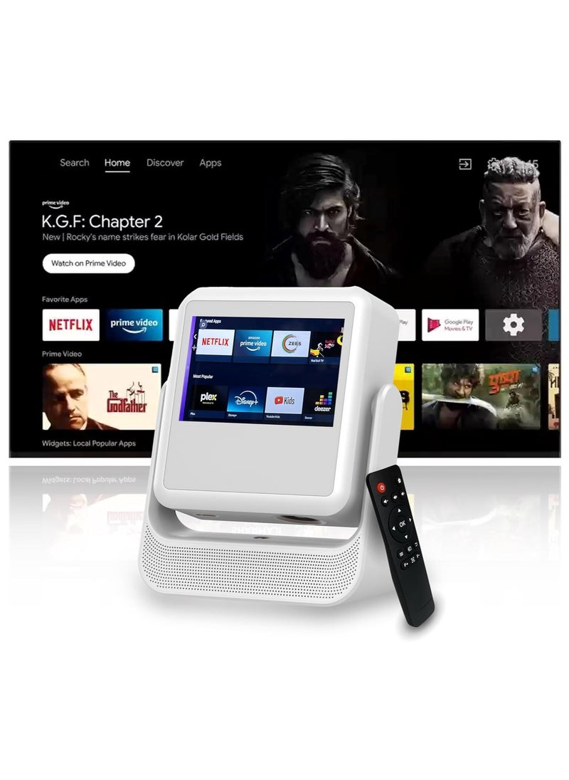 سکیلو جهاز عرض ذكي Touch Play - دقة 1080 بكسل عالية الوضوح، شاشة تعمل باللمس، تركيز تلقائي وملاءمة الشاشة، نظام تشغيل أندرويد، واي فاي مزدوج، بلوتوث 5.0، سطوع 11000 لومن  - Image 2