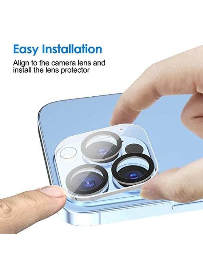 Jetech Camera Lens Protector For Iphone 13 Pro Max 6.7 Inch And Iphone 13 Pro 6.1 Inch 9H Tempered Glass Hd Clear Anti Scratch Case Friendly Does Not Affect Night Shots 3 Pack - Image 4