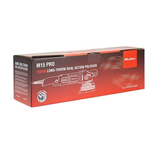 Maxshine 15mm Throw, 5" Plate M15 Pro Dual Action Polisher - 1000W, 6-Speed, 5/16-24” Thread - Auto Detailing Tool for Paint Protection, Swirl & Scratch Repair, Glossy Shine, Restoration - Image 4