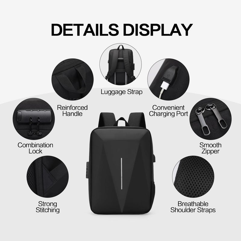 HFLZBRO Bag for Starlink Mini - Storage Bag Case for Starlink Dish and All Accessories - Anti-theft Water-resistant Backpack (Black) - Image 3