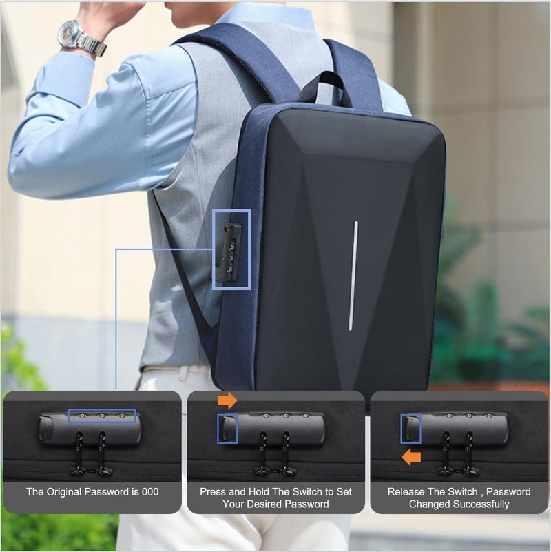 HFLZBRO Bag for Starlink Mini - Storage Bag Case for Starlink Dish and All Accessories - Anti-theft Water-resistant Backpack (Black) - Image 4