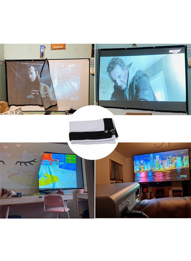 Screens Sable Frame Projector Screen Diagonal 16:9 Diag Active Ready Fixed Frame Home Movie Indoor Outdoor Theater 120 INCH  - Image 4