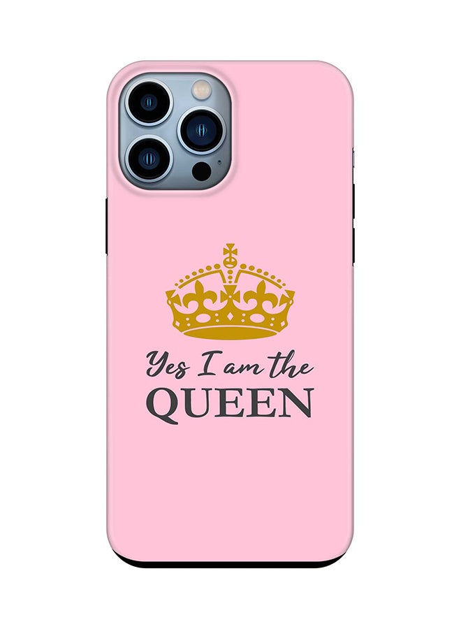 Stylizedd Tough Pro Series Case for Apple iPhone 14 Pro Max Dual Layer hybrid PC & TPU Customized Mobile Cover Shield with inner TPU protection Matte Finish - Yes I'm the Queen