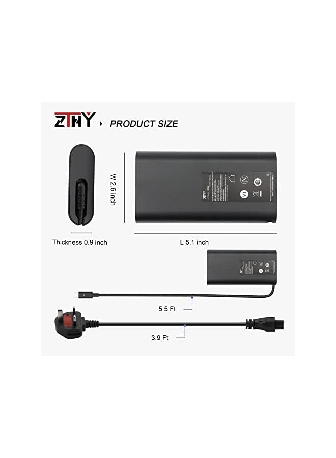 ZTHY 90W Usb-C Type-C Ac Adapter Laptop Charger Compatible With Hp Spectre X360 13 14 15 15-Bl000 15T-Bl000 15-Bl1Xx 15-Ch000 15-Ch0Xx Elitebook 1040 G4 Pavilion Chromebook Envy X360 Tpn-Da08 - Image 4