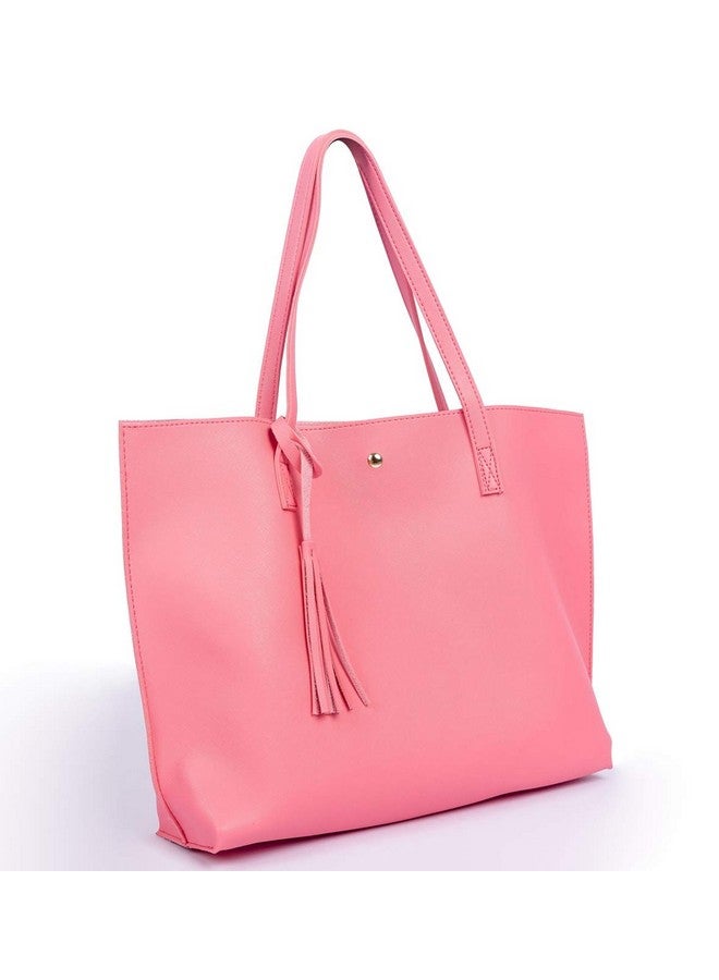 Nodykka Nodykka Women Tote Bags Top Handle Satchel Handbags PU Faux Leather Tassel Shoulder Purse  - Image 2