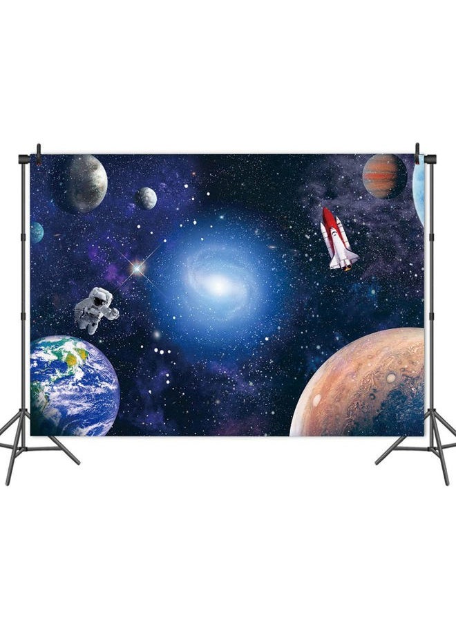 CGXINS - Outer Space Backdrop for Baby Kids Astronaut Themed Birthday Party Decoration 7x5ft Universe Galaxy Stars Newborn Baby Shower Photo Background Photography - Image 1