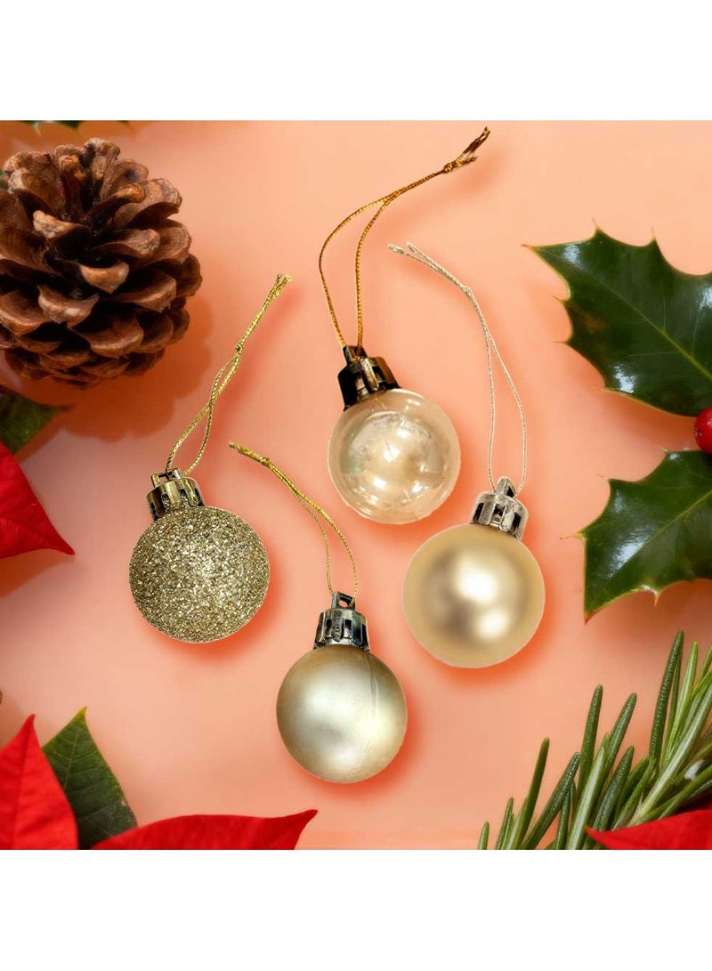 Trentor كرات عيد الميلاد ذهبية 24 قطعة (6 سم) - Image 1