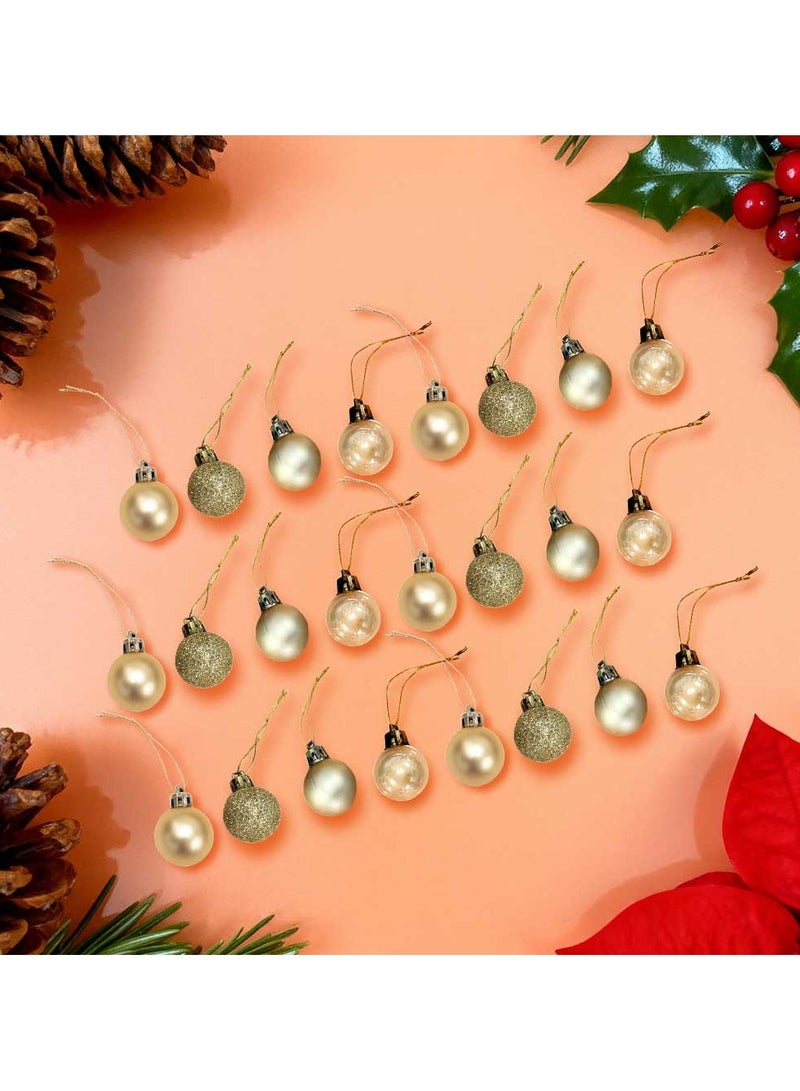 Trentor كرات عيد الميلاد ذهبية 24 قطعة (6 سم) - Image 2