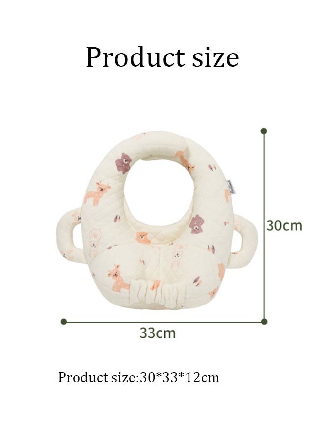 Vinnatsu Vinnatsu Baby Bottle Holder Hands Free, Adjustable Nursing Pillow Support, Baby Nursing Pillow, Self-Feeding Bottle Holder for Newborn, Newborn Essentials,Breast Feeding Pillow with Adjustable Waist Strap and Machine Washable, Newborn pillow,Bear  - Image 2
