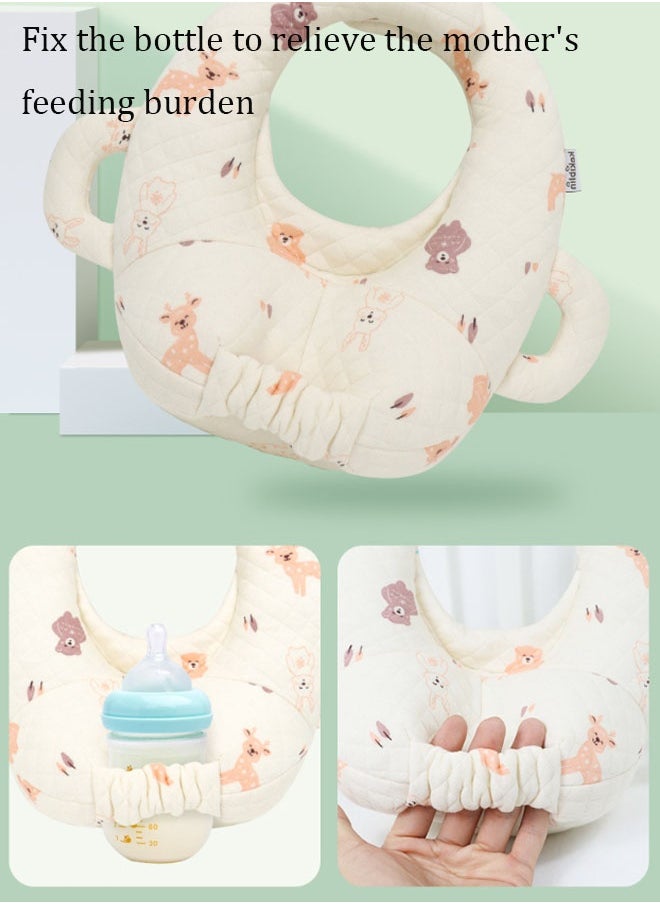 Vinnatsu Vinnatsu Baby Bottle Holder Hands Free, Adjustable Nursing Pillow Support, Baby Nursing Pillow, Self-Feeding Bottle Holder for Newborn, Newborn Essentials,Breast Feeding Pillow with Adjustable Waist Strap and Machine Washable, Newborn pillow,Bear  - Image 5