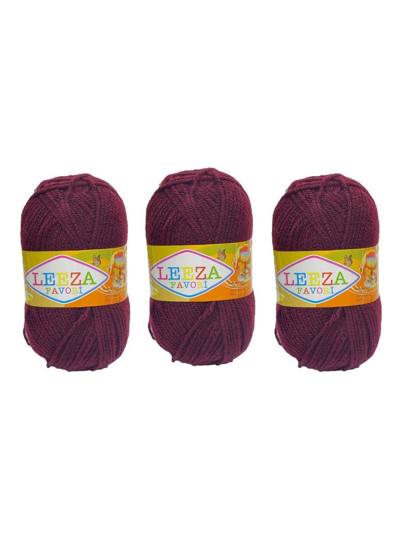 3 Pcs Soft Acrylic Yarn for Knitting Crochet