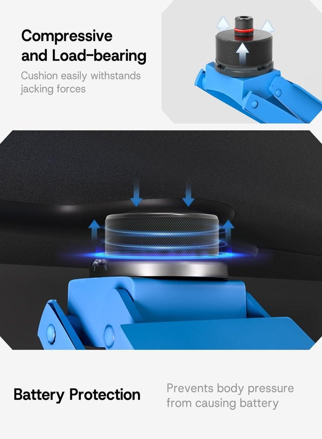 SUMK Lifting Jack Pad for Tesla Model 3/Y/S/X, 4 Jack Pad Pucks Jack Lift Pad Adapter Tool with a Storage Case Tire Tools Accessories for Tesla Vehicles 2013 to 2024 - Image 4