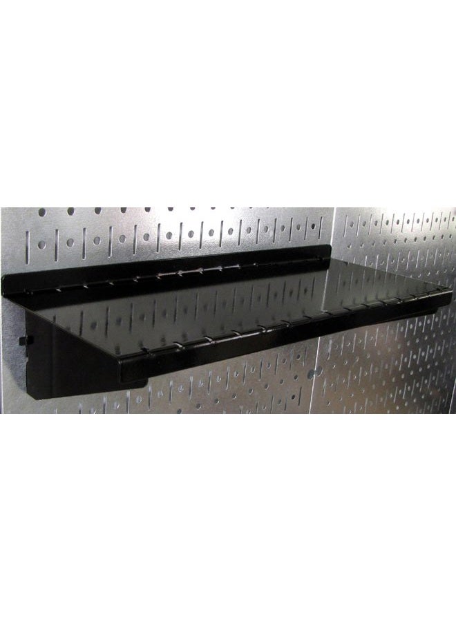 Wall Control ASM-SH-1606 B رف بيج بورد عميق للتجميع للتحكم في بيج بورد فقط، 6 بوصة، أسود - Image 3