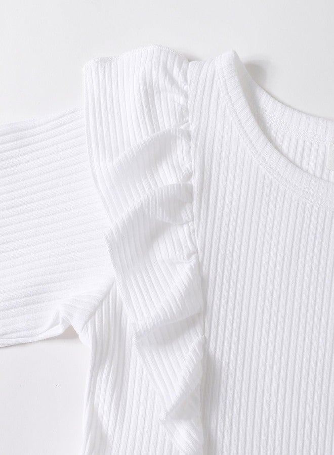 بمعنى سحر بمعنى حديقة فستان تول للأطفال من عمر 12 شهرًا إلى 7 سنوات، فستان توتو بأكمام طويلة للبنات، فساتين مضلعة للأطفال، ملابس أعياد ميلاد للبنات (أبيض، 3-4 سنوات) - Image 5