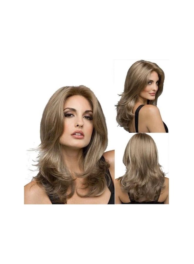 NIBEMINENT Long Curly Wig Blond