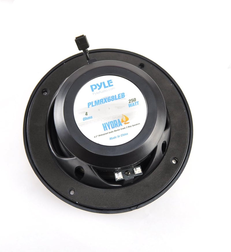Pyle PLMRX68LEB Hydra 6" x 9" Waterproof Marine Boating Grade Speakers, Built-In Multi-Color LED Lights, 250 Watt, Pair - Image 5