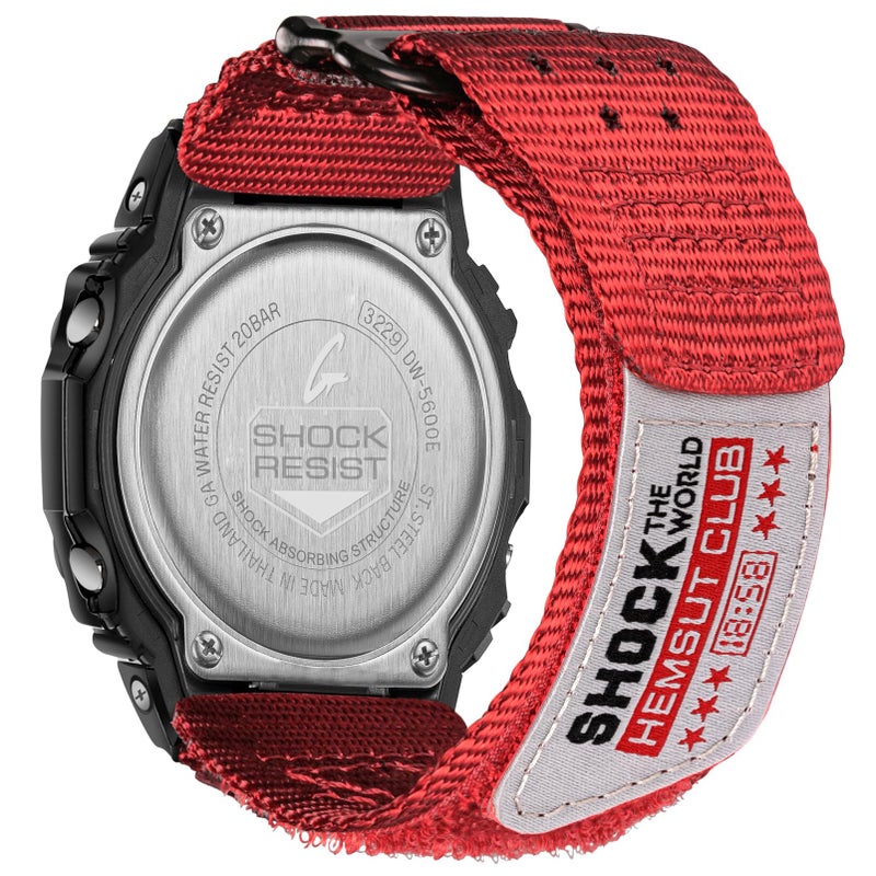DAVILANE حزام ساعة لكاسيو رجالي GShock DW5600570069008900GA100GW6900GAX100GD100110120 مع أباطيل مطورة 16 مم من النايلون - Image 2