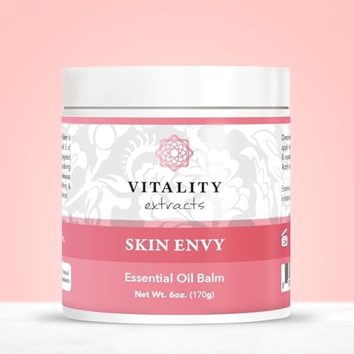 Vitality Extracts Skin Envy Essential Oil Balm - 6oz, Moisturizer, Beeswax, Vitamin A, Skin Care, All Natural, Coconut Oil - Image 2