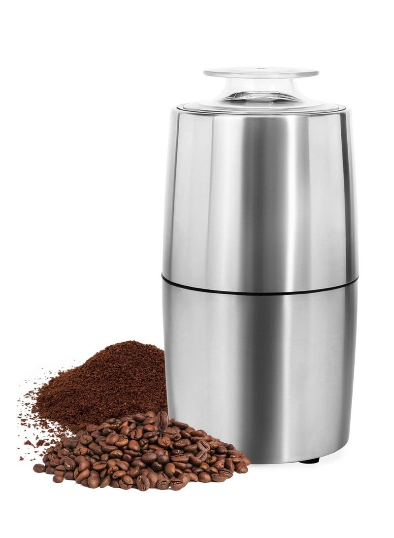 ايتي لايف مطحنة قهوة 200 وات 60 جرام، من الفولاذ المقاوم للصدأ، لإخراج أدق ومتحكم، تجعل تحضير الطعام سريعًا وسهلاً CG-0523 فضي - Image 1