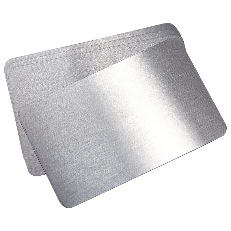 NBEADS 8 Pcs Metal Business Card 335x219 Stainless Steel Blanks Name Card Engraved Business Card for House Office Customer DIY Gift Cards - Image 2