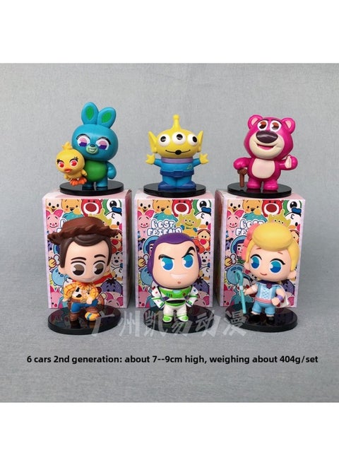 7 Disney Strawberry Bear Stiffy Mickey Mouse Eternal Flower Modeling Blind Box Gashapon Doll Hand-made Toy-Color:6 General Mobilization 2 Generation (please Take A Multiple Of 6, Directly Send The Whole Set Of 6) Scattered Not Shipped