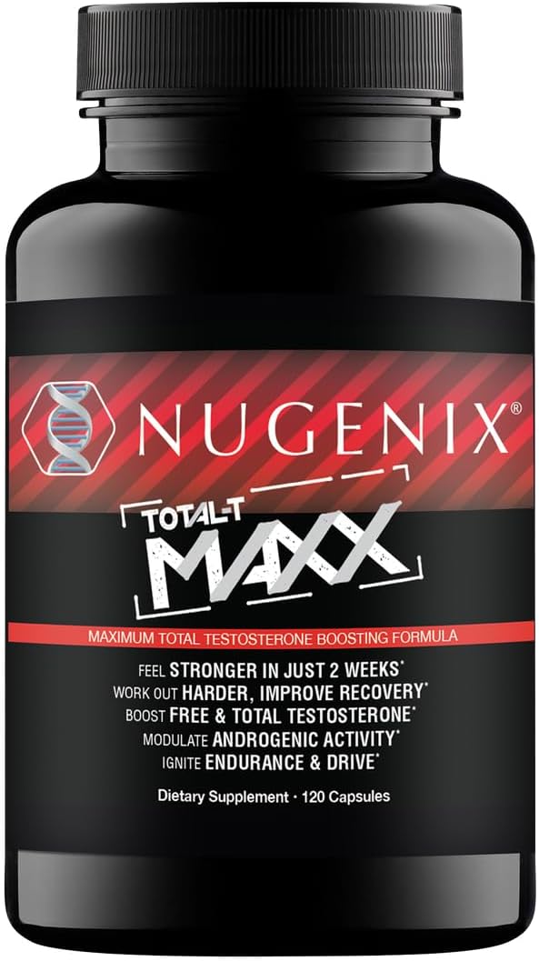 Nugenix نوجينيكس توتال تي ماكس  معزز أقصى مستوى من التستوستيرون للرجال 120 حبة - Image 1