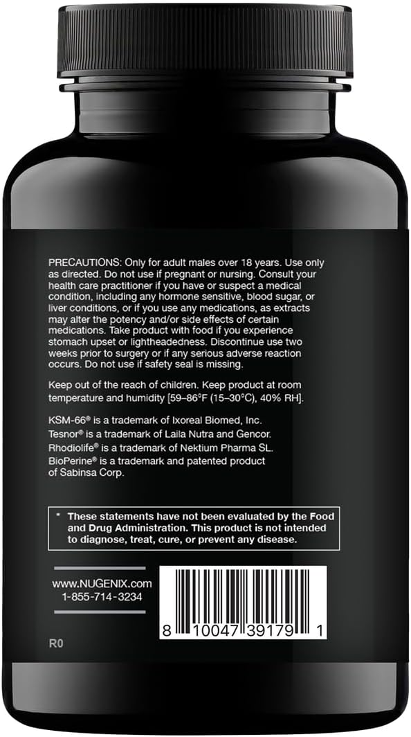 Nugenix نوجينيكس توتال تي ماكس  معزز أقصى مستوى من التستوستيرون للرجال 120 حبة - Image 3
