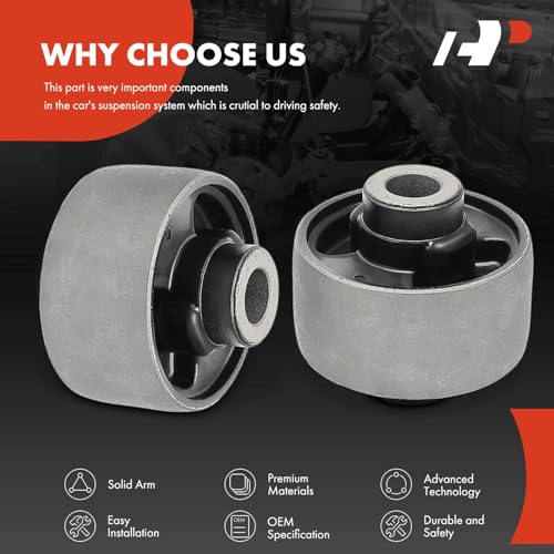 A-Premium مجموعة بوشات ذراع التحكم السفلي الأمامي A-Premium 2 x، متوافقة مع هوندا سيفيك وأكورا CSX، 2006 2007 2008 2009 2010 2011 - Image 5