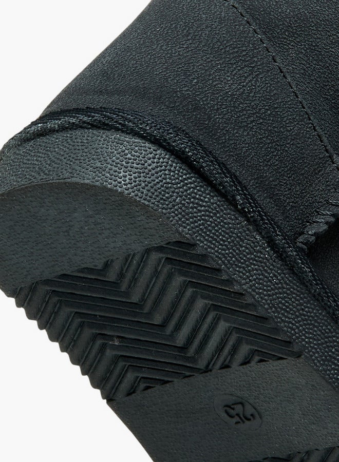 Flora Bella By Shoexpress Pom Pom Accent Ankle Boots with Zip Closure - Image 5