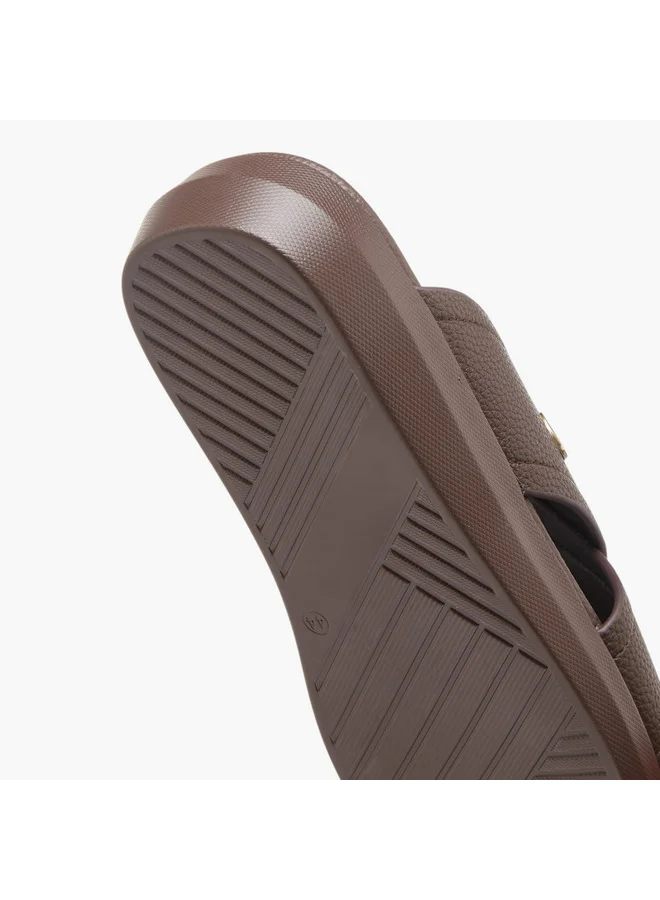 Le Confort Men Cross Strap Slip-On Sandals