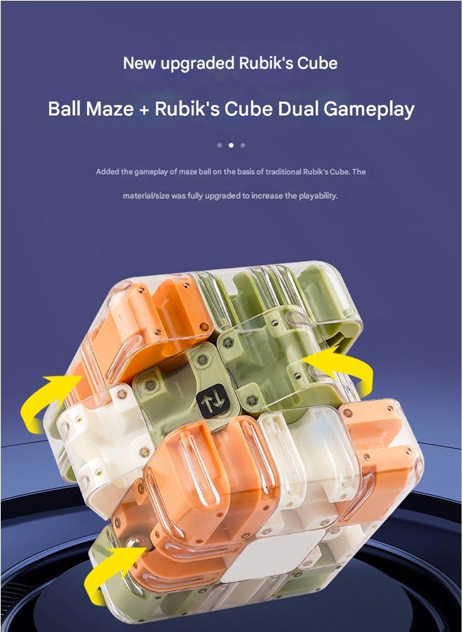 Y&D 3D Maze Cube Puzzle Brain Boosting Educational Toy Kids Teaser Toys Birthday Party Favors Suitable Ages 3+  - Image 2