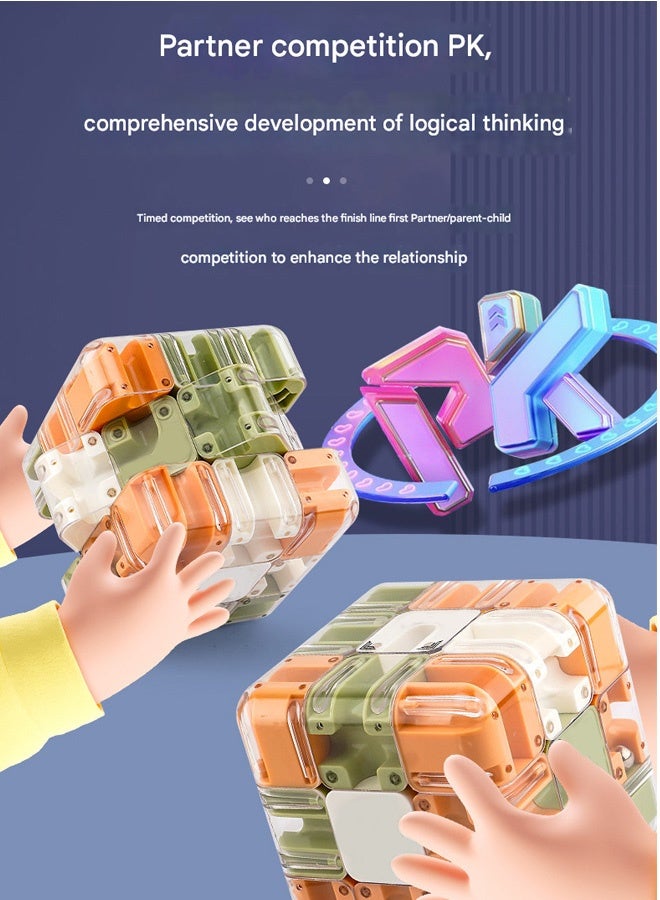 Y&D 3D Maze Cube Puzzle Brain Boosting Educational Toy Kids Teaser Toys Birthday Party Favors Suitable Ages 3+  - Image 4