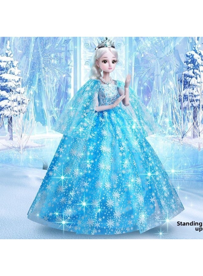 Oversized Dress-up Smart Doll Suit Girl Princess Children Toy Single Girl Birthday Toy-Color:60cm (winkable) Anmengni-Height:【standard Style + Gift 1】 30 Pieces + Luxury Gift Box - Image 4