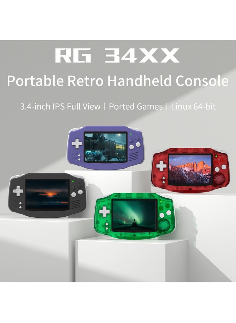 ANBERNIC  - RG 34XX Handheld Game ConsoleH700 quad-core ARM  Android 13 3.4-inch IPS full-view angle 3500mAh 5G WIFI Bluetooth Retro Video Players（32G+128G） - Image 1
