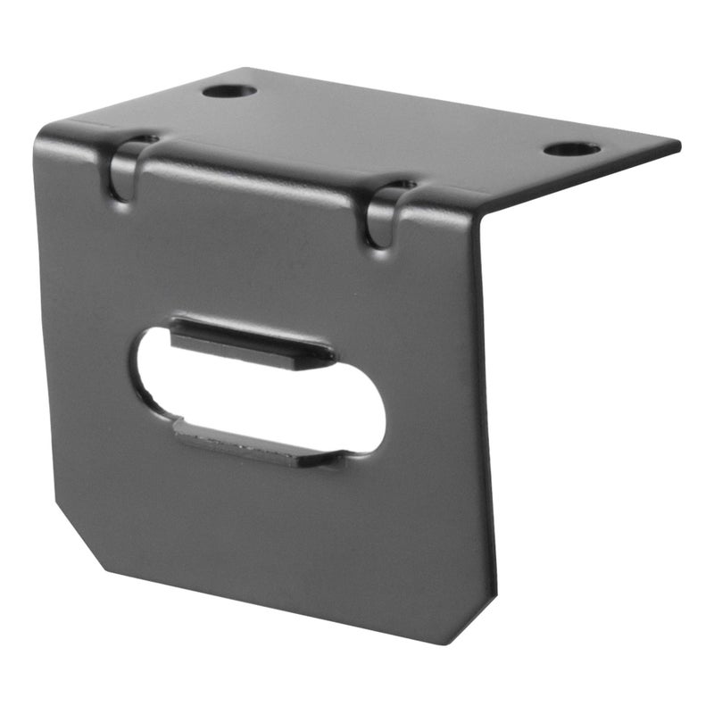 CURT 58300 Vehicle-Side Trailer Wiring Harness Mounting Bracket for 4-Way Flat, GLOSS BLACK POWDER COAT - Image 1