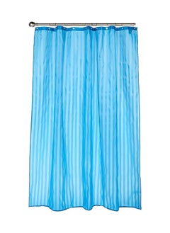Home Pro Polyester Shower Curtain 180x180 Cm Size Light Blue  - Image 1